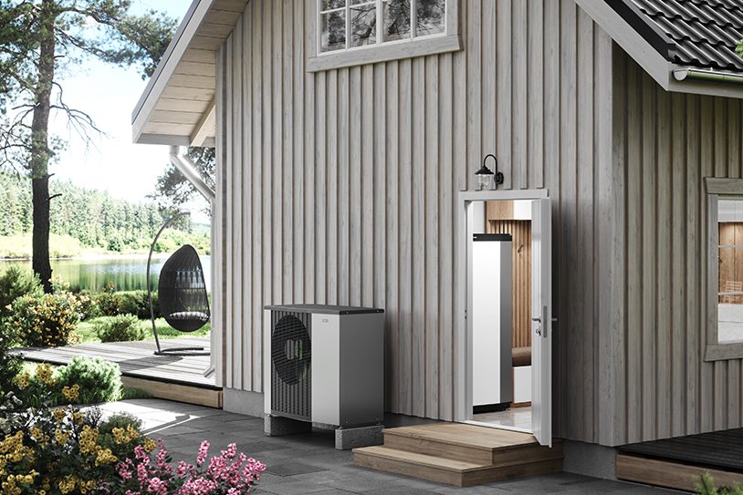 NIBE Wärmepumpe am Einfamilienhaus