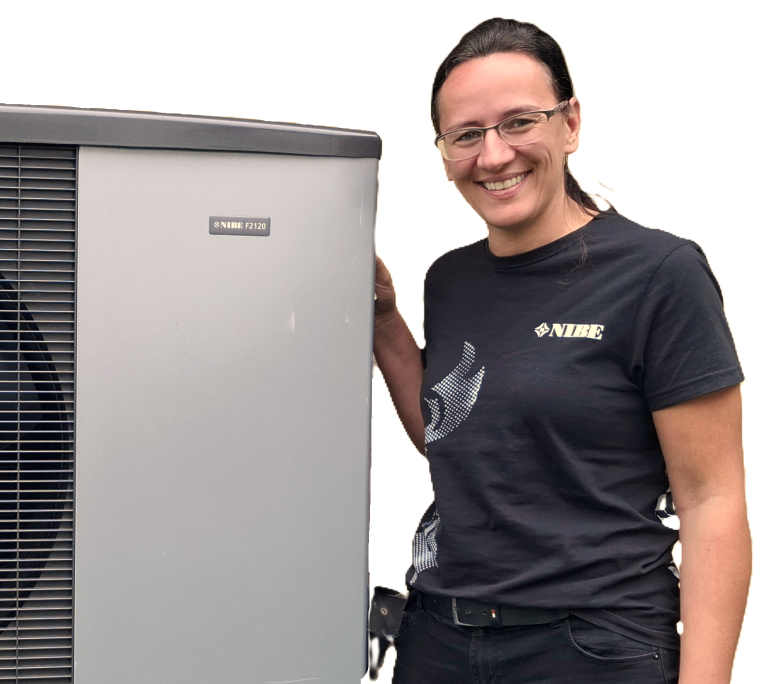 Installation einer neuen NIBE Wärmepumpe im Einfamilienhaus